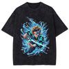 Kanroji Mitsuri Kawaii Graphic T-shirt Anime Demon Slayer Tshirt Men Women Washed T Shirts Harajuku Male Manga Cotton Tops