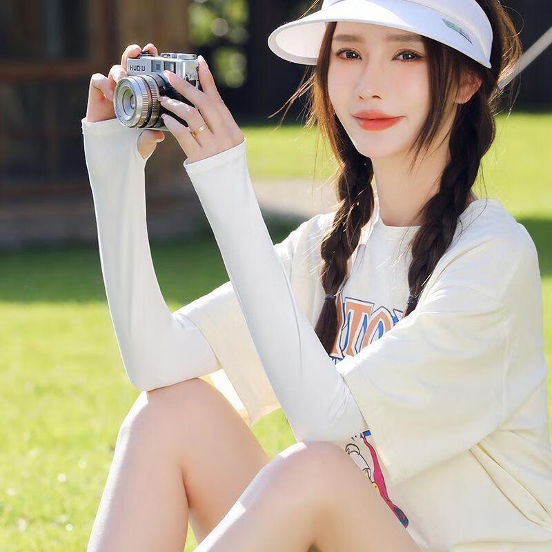 JINGRUIXIANG UV Protection Ice Silk Arm Sleeves