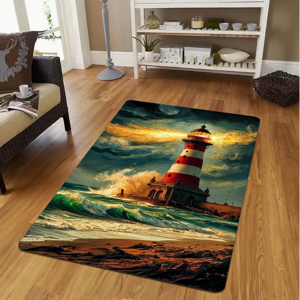

Landscape Carpet Cartoon Living Room Kitchen Sofa Table Balcony Rug Non-slip Washable Mat Exquisite Decoration Ornaments 50X80CM