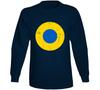 Ukrainian Air Force Roundel UKR UA Ukraine Long Sleeve T Shirt Tee Gift New