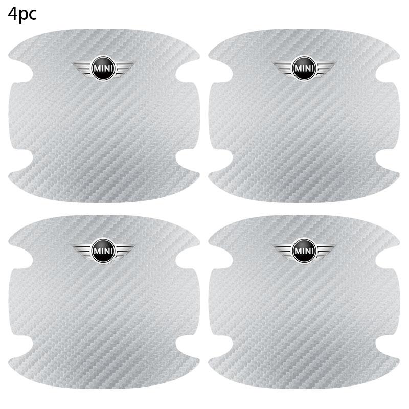 New 4PCS Car Door Handle Protection Sticker Emblem Car Styling For MINI Cooper F56 F55