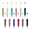 4 Pcs Beadable Ballpoint Pen 1.0mm Bead Pen Smooth Writing Pen Rhinestones Signature Pen Bead Rollerball Pen