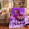 Cheshire Cat Custom Flannel Blankets Soft Warm Cozy Throws for Home Decor Holiday Gifts