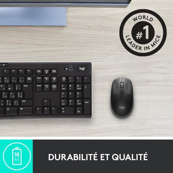 Souris - Sans Fil - Logitech - M190 - Noir