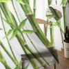 Árvores de bambu e hastes luxuosas cortinas transparentes de chiffon para decoração de sala de estar, quarto, janela, voiles, cortina de tule