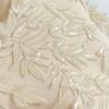Xianxian Bamboo Leaf Sub-Gold Sequin Embroidered Lace, High-End Wedding Dress Handmade Diy Hanfu Decorative Accessories