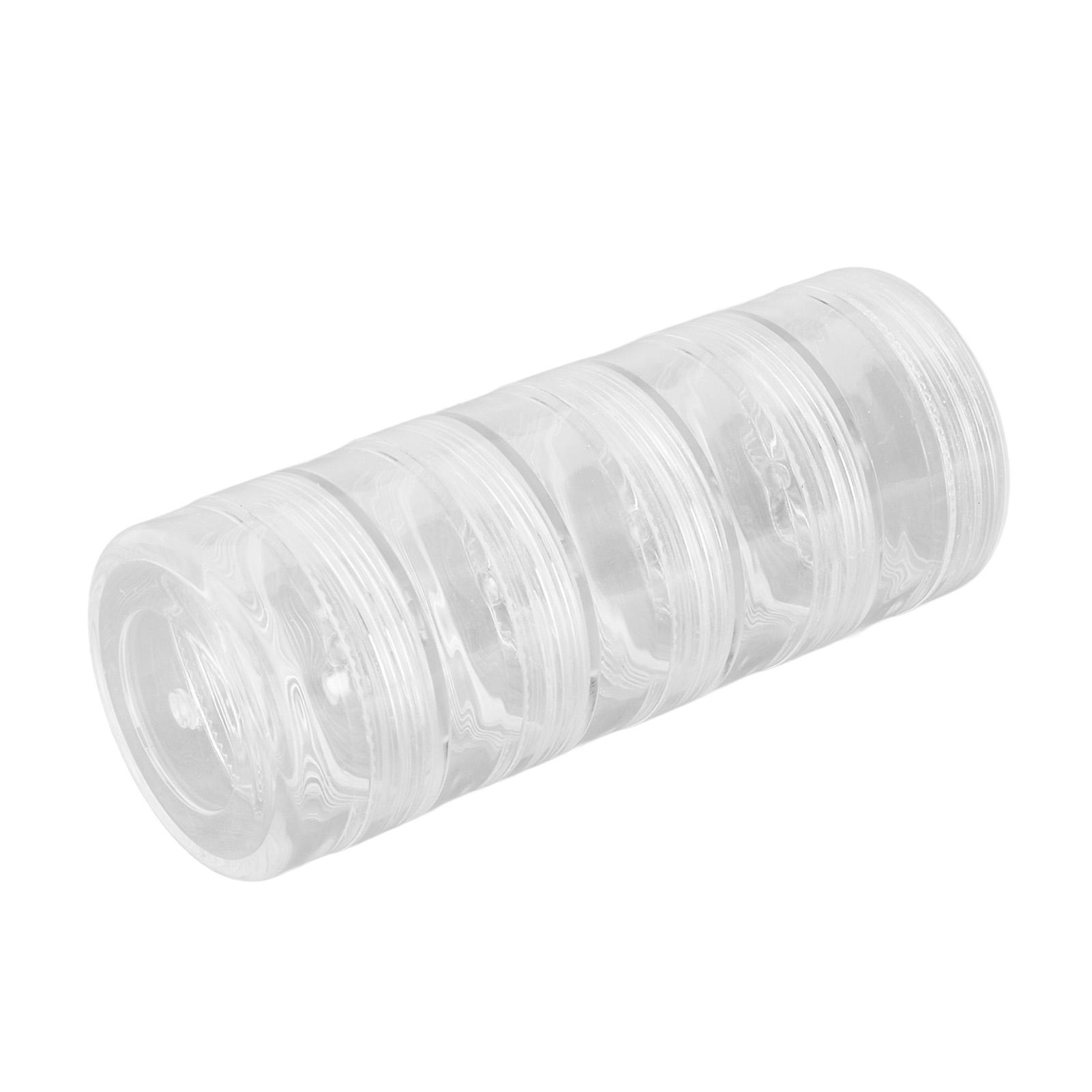 

5-слойный ящик для хранения часовых деталей, прозрачный контейнер-органайзер для компонентов часовых винтов и механизмов, 1,5 дюйма