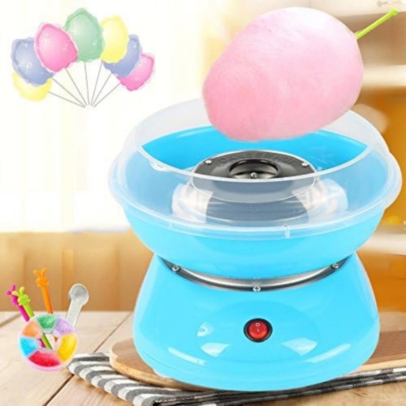 Automatic Cotton Candy Maker Quick Heat Candy Machine Plastic Texture for Family Gatherings and Birthday Celebration