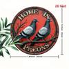 Flat 2D Metal Sign Board Hanging Decorative Wall Art 20x20cm