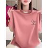 Women's Plus Size Printed Round Neck T-Shirt - Summer Casual Loose Fit, Slimming, High-End