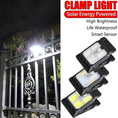 3 Modes Solar Clip Light Waterproof LED Solar Light Durable Wall Lighting Garden Decoration