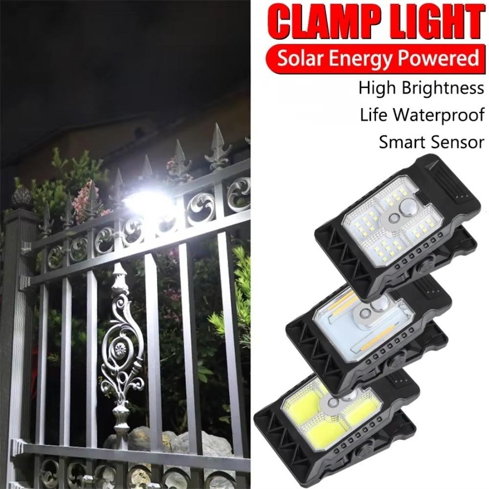 Waterproof Solar Clip Light 3 Modes LED Solar Light New Motion Sensor Lamp  Garden Decoration
