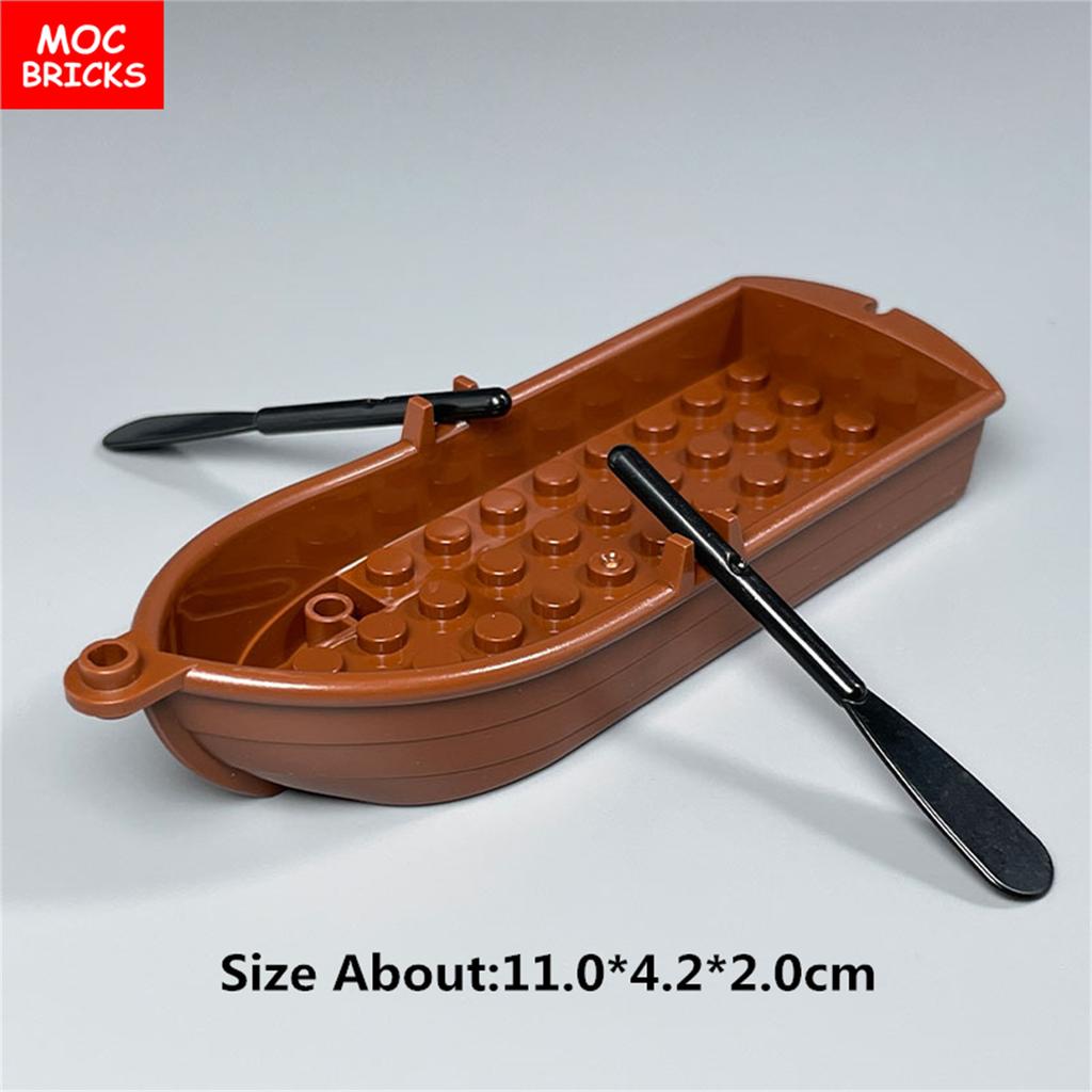 MOC Blocks Beach Ocean Palm Torso Pants Muscle Figure Ski Glasses Particles Assembled Construction Bricks Children's Playthings
