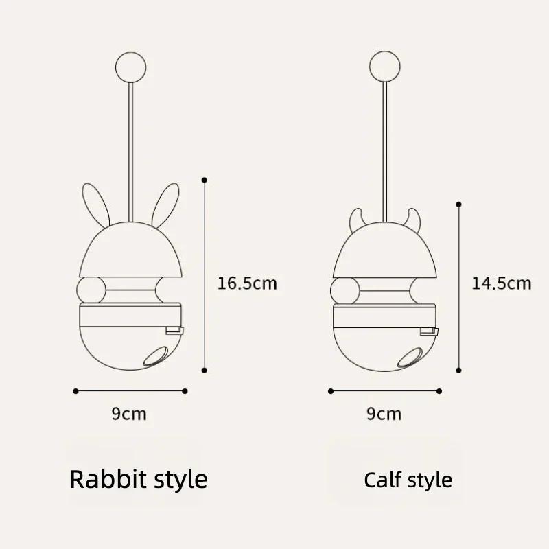 Tumbler Interaktives Katzenspielzeug Leckerli-Futterspender Spielzeug mit rollenden Bällen Lustiger Katzen-Slow-Feeder IQ-Trainingsball für Kätzchen