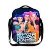 Borsa termica per il pranzo del gruppo di caccia alle streghe Kpop borsa a tracolla per ragazzo scuola elementare borsa a tracolla con cartoni animati borsa da picnic portatile KTB