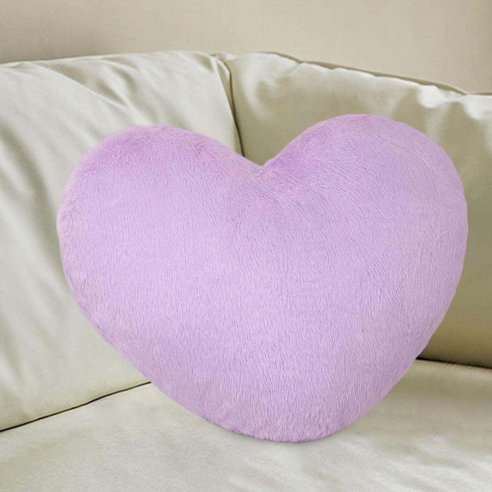 

Heart-shaped decorative pillow, breathable bedside cushion, ornament for sofa, Фіолетовий