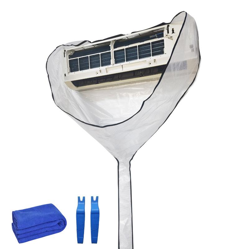 Большой комплект чехлов для чистки кондиционера с дренажной трубкой летний очиститель щетка распылитель подвесная сумка для мытья кондиционера водой белый 5990₽