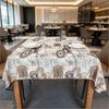 Home Dining Kitchen Party  Classic Style Cotton Linen Rectangle Soft Washable Table Cover Decorative Table Cloth