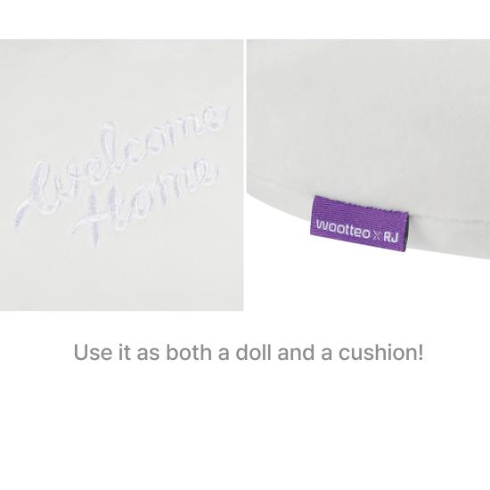 BTS Wootteo X Bt21 RJ Merch Cushion Doll (White)