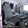 Miyabi Miyabi Truck Seat Grand Black for the Passenger Seat of the Fuso 17 Super Great Cover, Diamond, Stitching, (MTS-G-F012AL)
