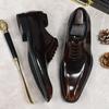 Leather Shoes Men's Business British Oxford Shoes First Layer Cowhide Dress Shoes