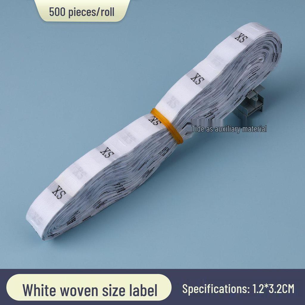 Universal Size Clothing with Labels: Size, Number, Digit, Fabric, Woven, and Roll Packaging
