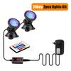 IP68 Wasserdichte Unterwasserleuchte DC 12V Lampe RGB LED Spotlicht Schwimmbadleuchten mit Fernbedienung Dekorative Spotleuchte
