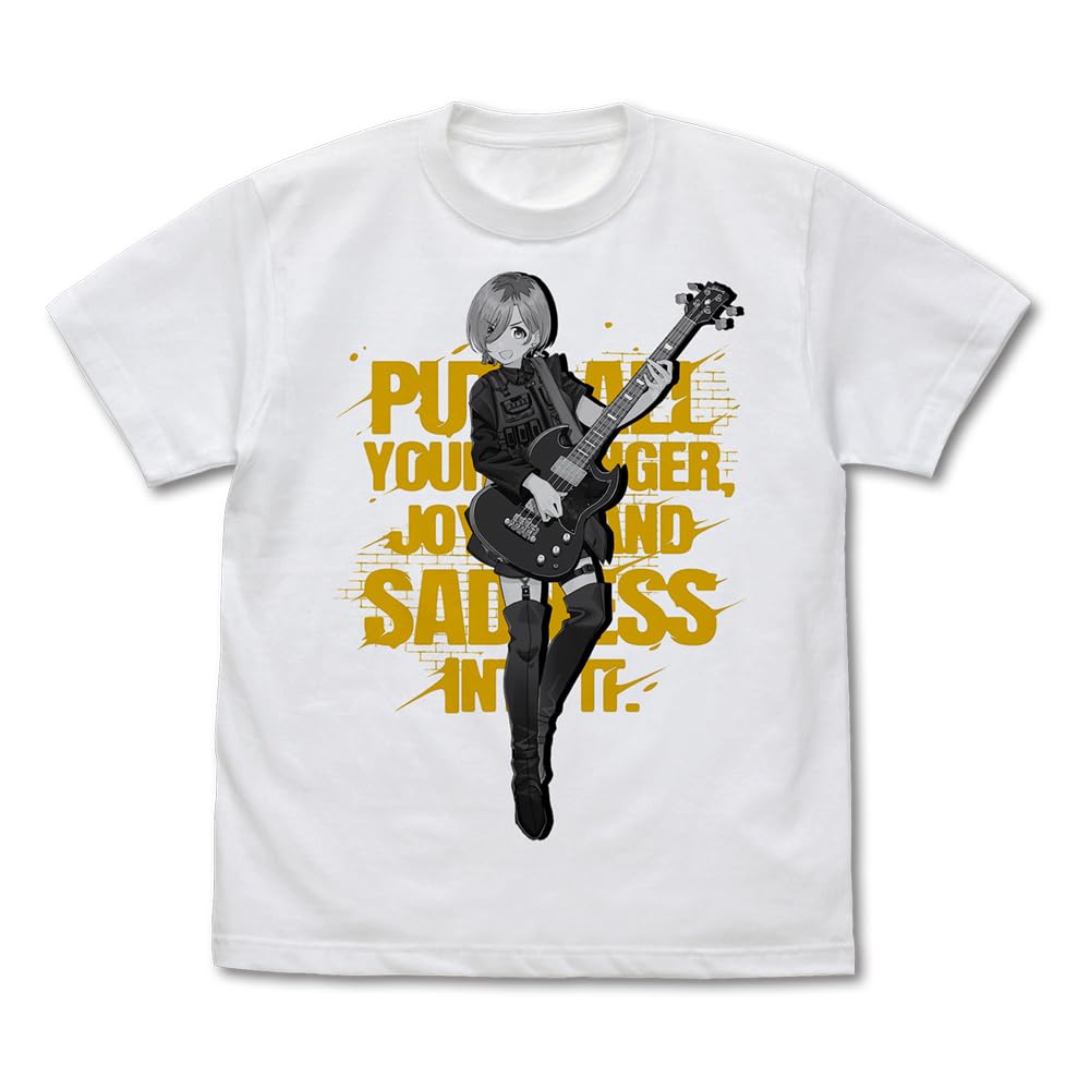 

2D COSPA Girls Band Cry Lupa it all WHITE L size [Official] Put in. T-shirt белый
