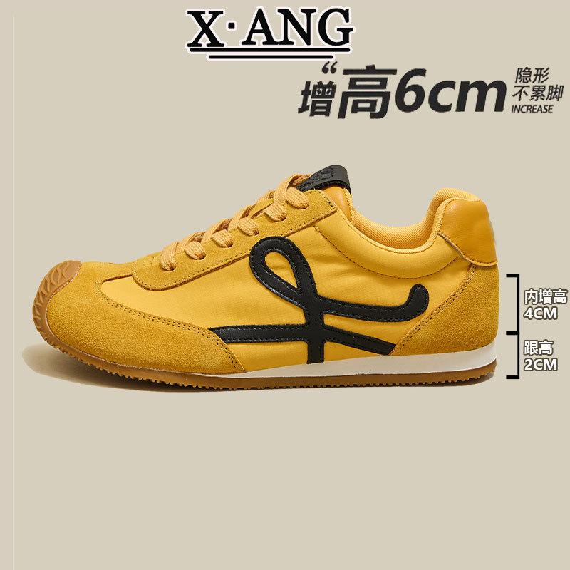 

Small inner height increase women s shoes leather German training shoes women s versatile Forrest Gump shoes 2025 spring and summer new little white 35