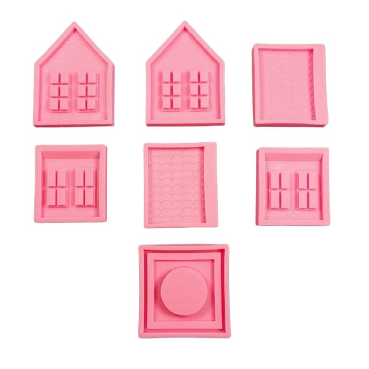 Reusable Epoxy Resin Molds for Home Decoration, Art Project, Silicone House Mold for Making Home Decorations Art Craft 1
