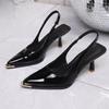 2026 Spring/Summer Women's Versatile Solid Color Pointed Toe Stiletto Heels