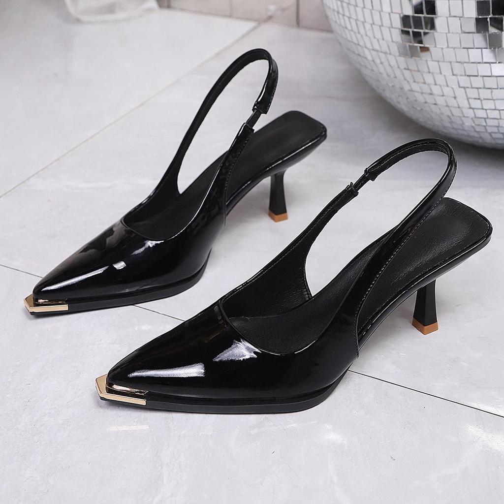 2026 Spring/Summer Women's Versatile Solid Color Pointed Toe Stiletto Heels