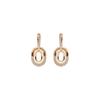 Earrings - LUXENTER - Egarna - 925 Sterling Silver - Emerald Zirconia - Rhodium Plated Finish