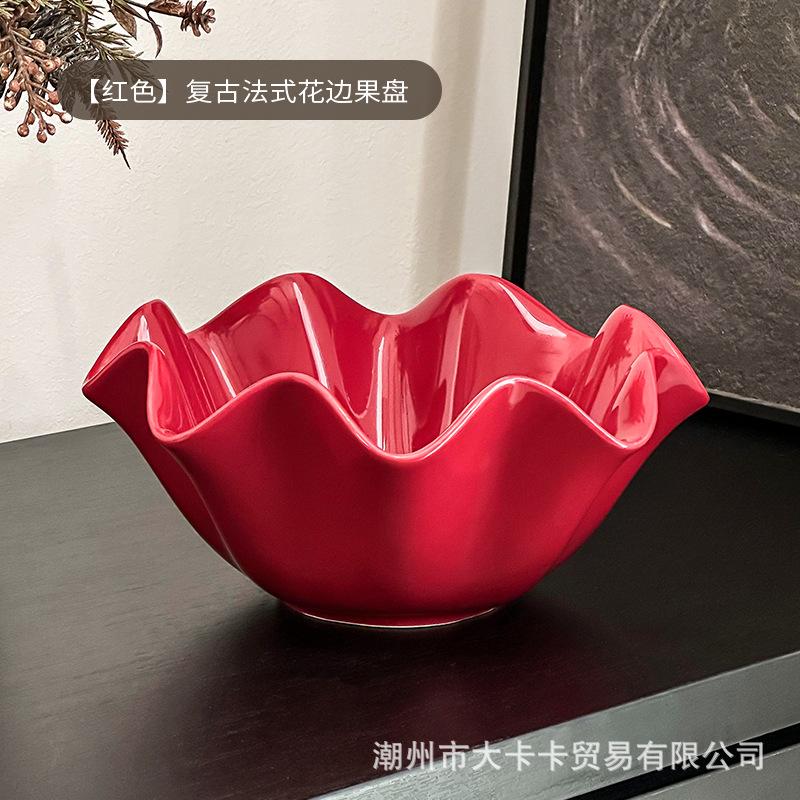 BRKeramik Obstteller Haushalt Wohnzimmer Snackschale Aufbewahrungstablett Dessertschale Küchenorganisator und AufbewahrungsbehälterEY