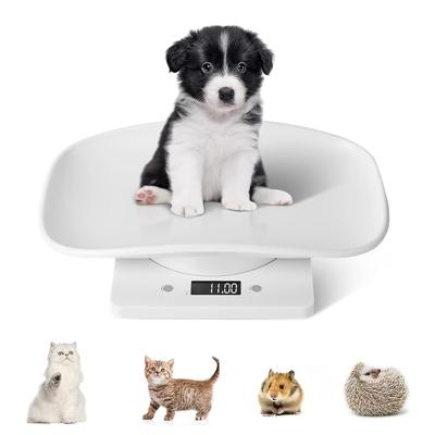 Balance Numérique pour Animaux de Compagnie, Balance Poids pour Petits Animaux Portable Électronique à LED, Balance de Cuisine Multifonction, pour Peser Chiot/Chaton/Hamster/Hérisson