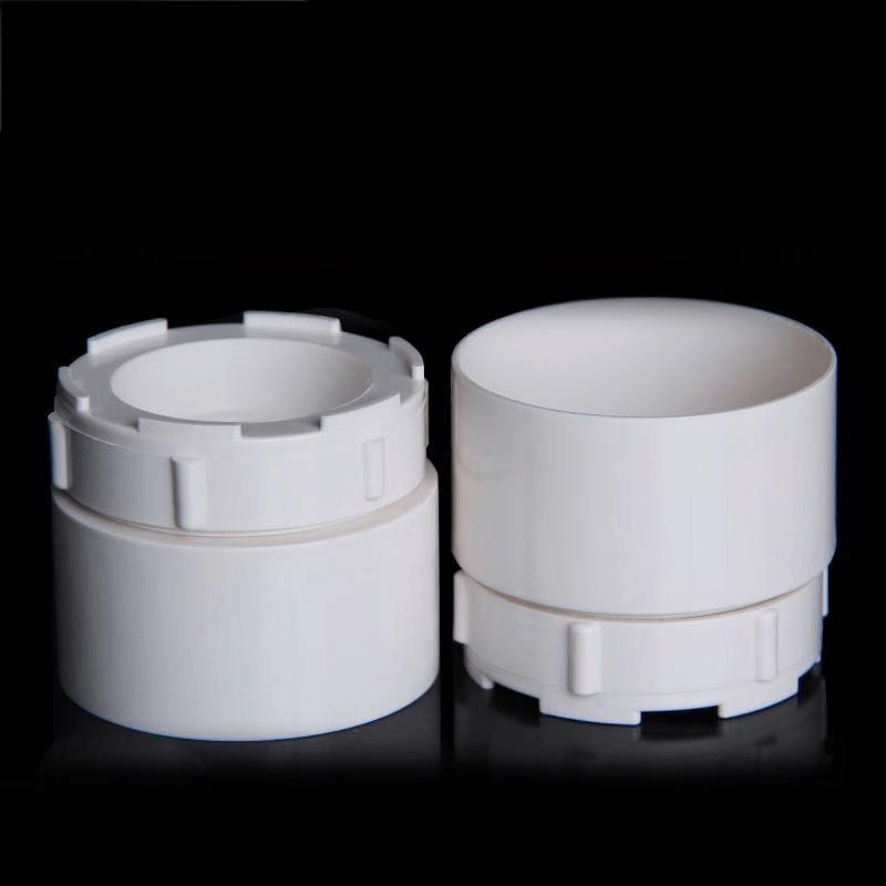Zhucang 50mm PVC Drain Cleanout Plug, 10-Pack