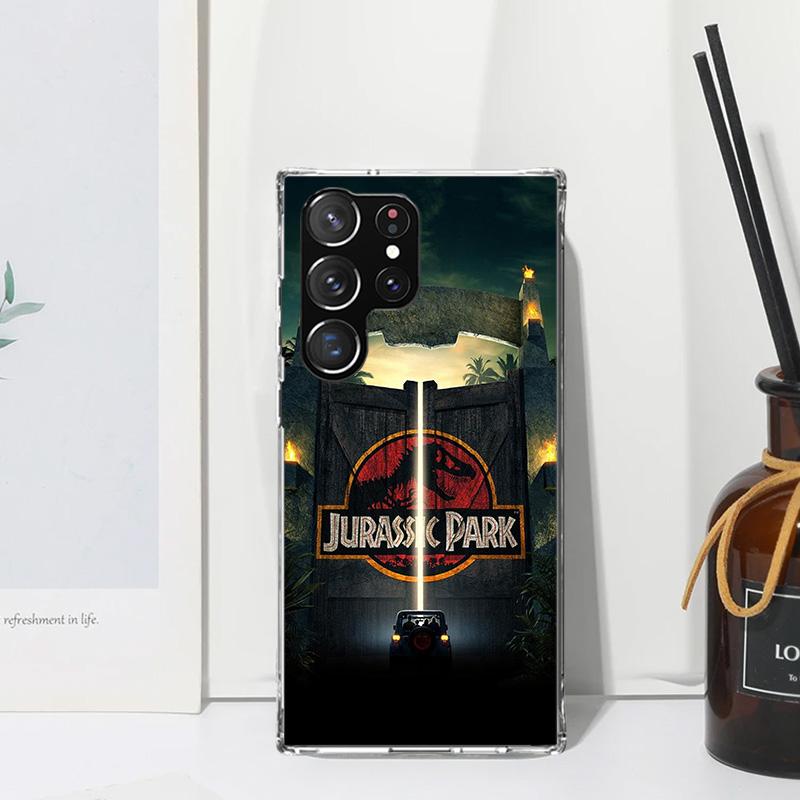 Jurassic Park Dinosaur World Phone Case For Samsung Galaxy Note 20 Ultra 10 Plus 9 8 M11 M12 M21 M30S M32 M51 M52 J4 J6 + J8 Art