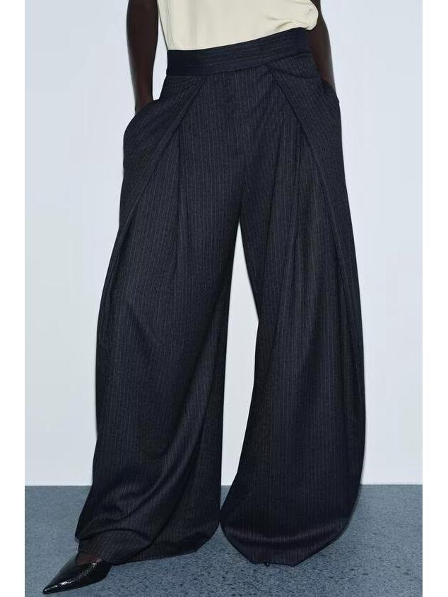 Spring-Autumn Casual Wide-Leg Drape Pants