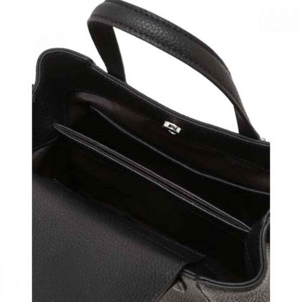 Daks Black Leather Flower Charm Tote Bag S Dcba6f555bk