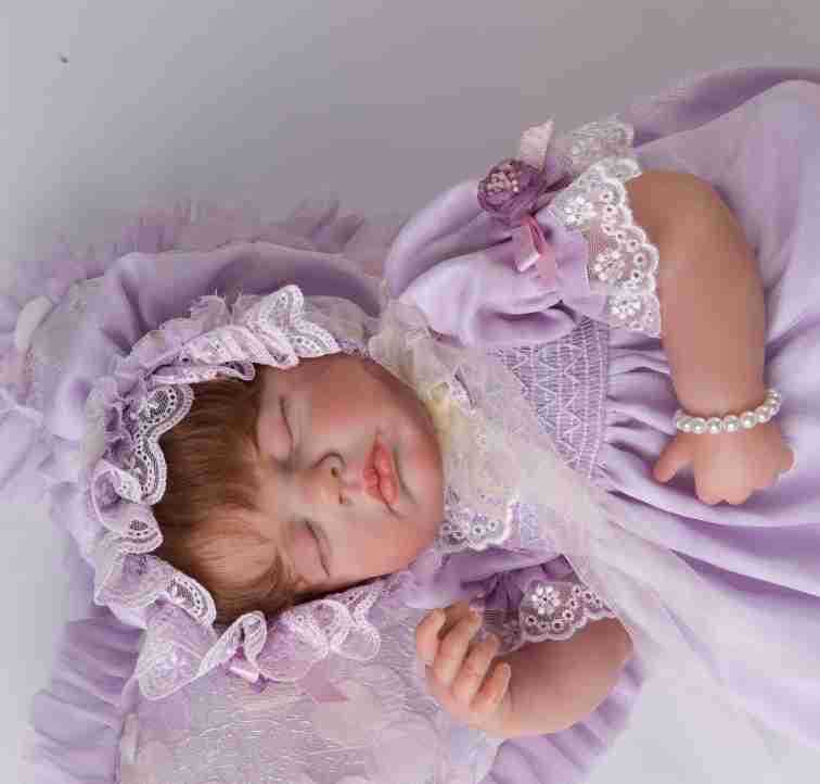 VTU 20 Inch 50cm Vinyl Rebirth Simulation Baby Toy Doll Play House Gift Accessories Stock in USA