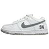 Supreme X Dunk Low SB White Metallic Silver Unisex Sneakers HQ8487-100