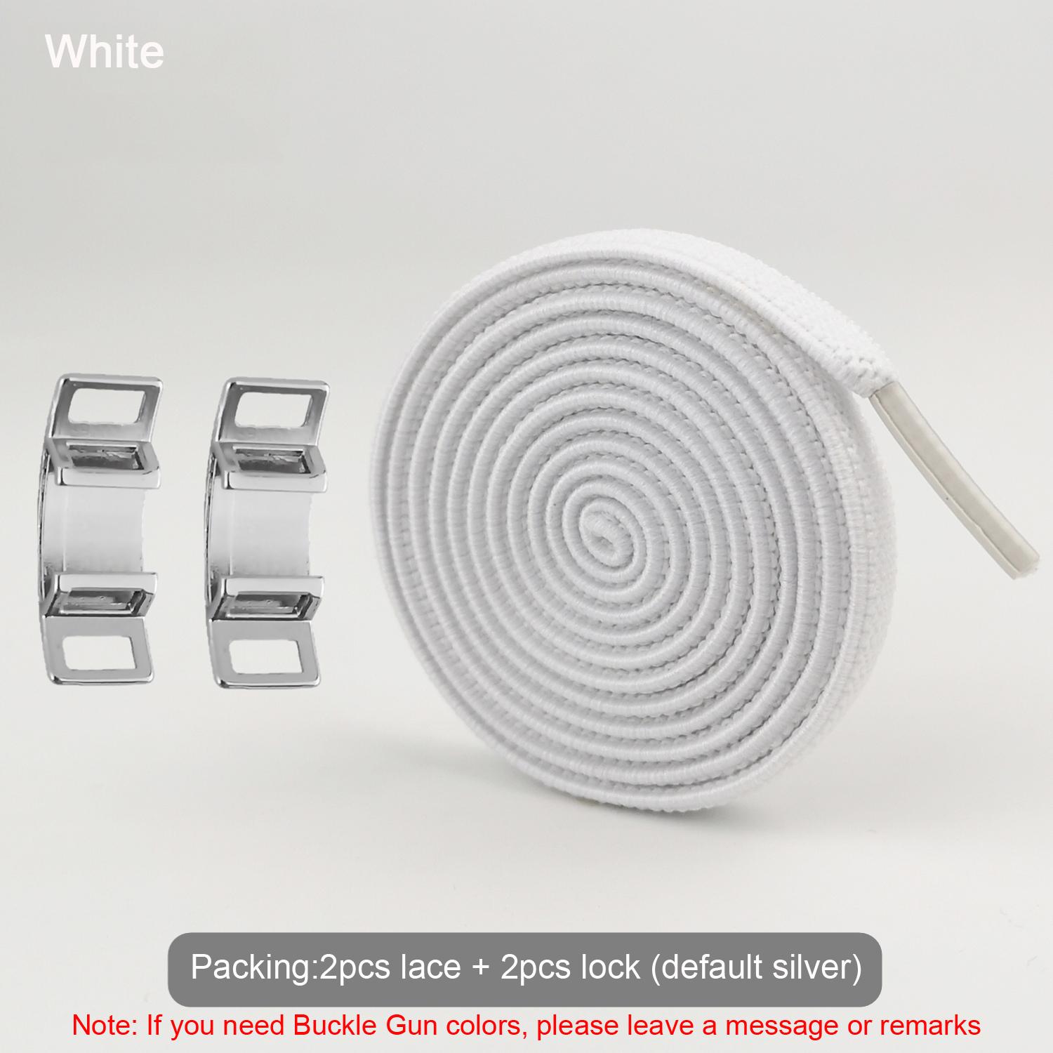 

№ 8, новые креативные эластичные шнурки без завязок, плоские шнурки для кроссовок AF1, шнурки с металлической пряжкой для женщин, мужчин, детей, взрослых, шнурки T-AF1-white белый