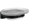 Soap Dish Ravak Chrome Glass Black Matte X07P1375