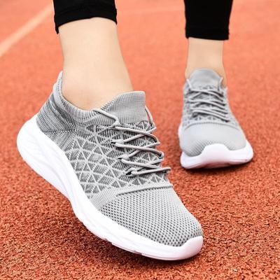Nové podzimní dámské boty Fly Woven síťovina prodyšné ležérní boty lehké sportovní ležérní běžecké boty