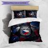 Czech Republi Football Printed Bedding 3 Piece Set Cozy Breathable Bed Cover Set As Housewarming Holiday Gift