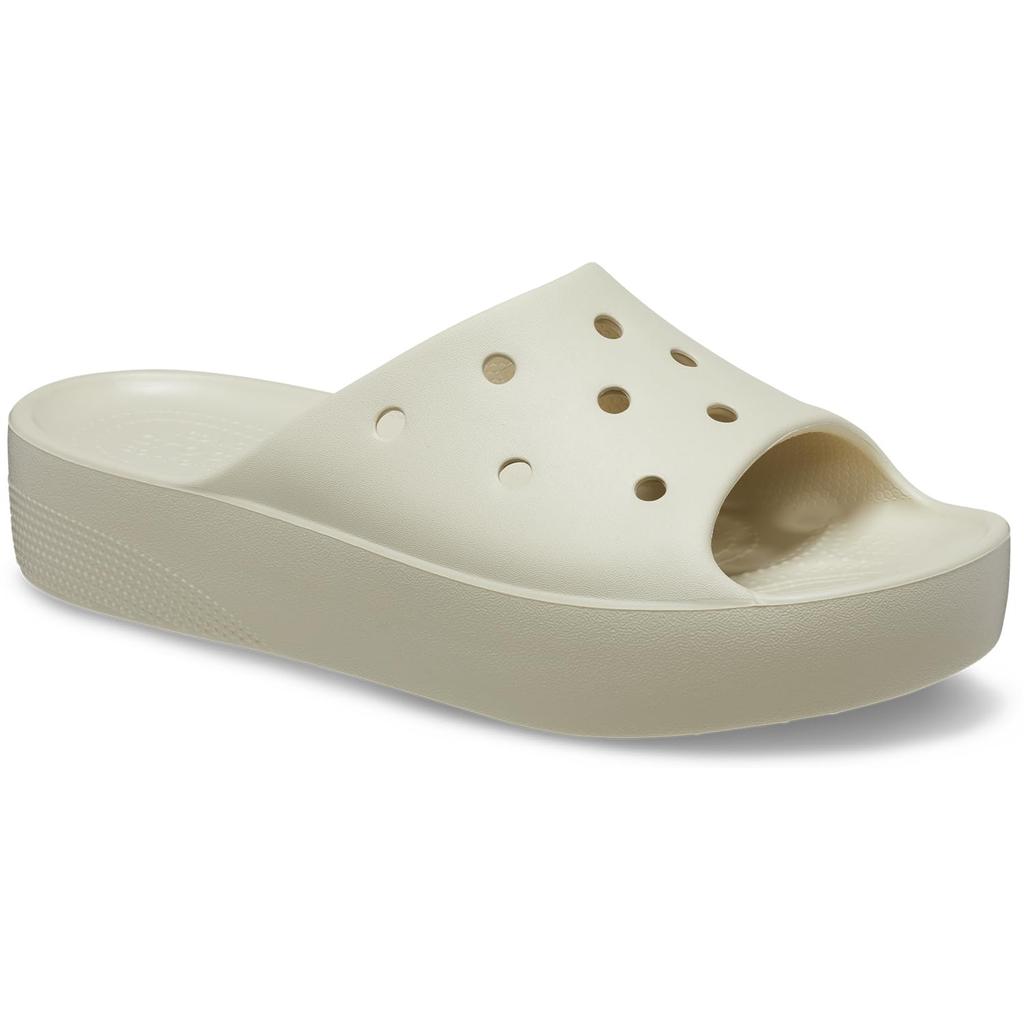 Crocs Women's Classic Platform Slide Sandals, Bone, Size 24cm