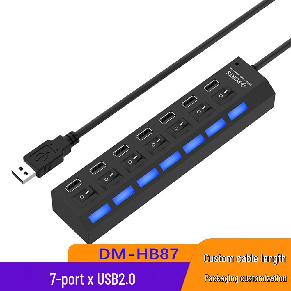 High-Speed 4-Port USB 3.0 Hub with Independent Switches