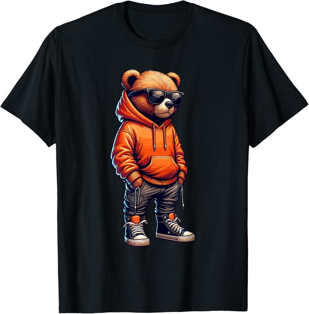 

Graphic Teddy Bear Cool Bears Hip Hop Streetwear Colorful TShirt unisex Tee Unisex T-Shirt S