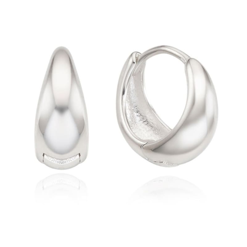 ROAJU [silver925]water Drop Onetouch Earring