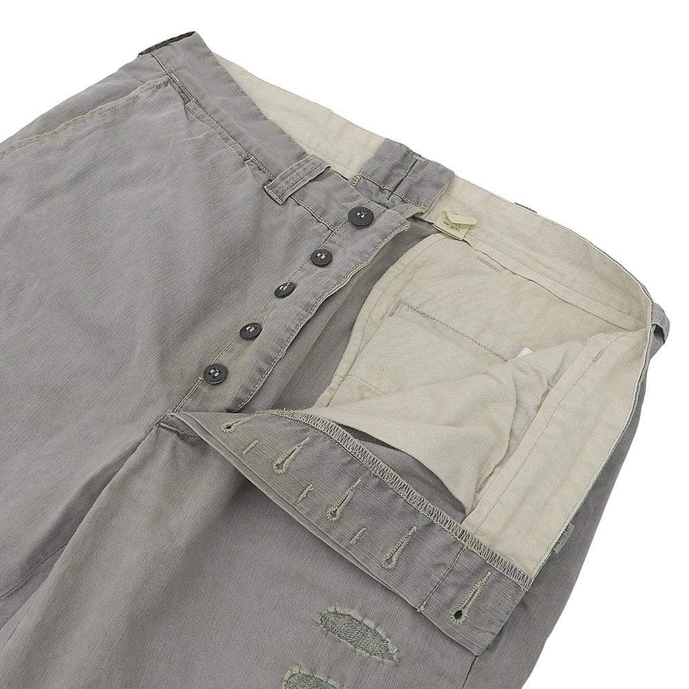 RRL Men's Gray Cotton Repair Chino Pants, Size 32x30 Bottoms 32x30 grayUsed